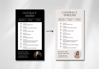 Textable Under Contract Timeline for Real Estate Agents