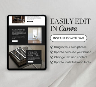 Real Estate Agent Landing Page Website for Canva